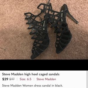 Steve Madden black heels